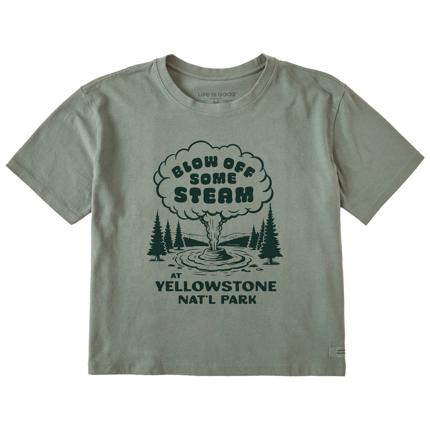 Women's Blow Off Some Steam Yellowstone Short Sleeve Crusher Boxy Tee