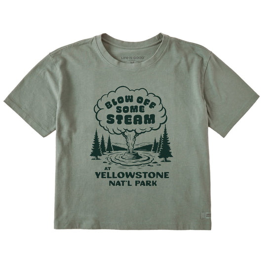 Women's Blow Off Some Steam Yellowstone Short Sleeve Crusher Boxy Tee