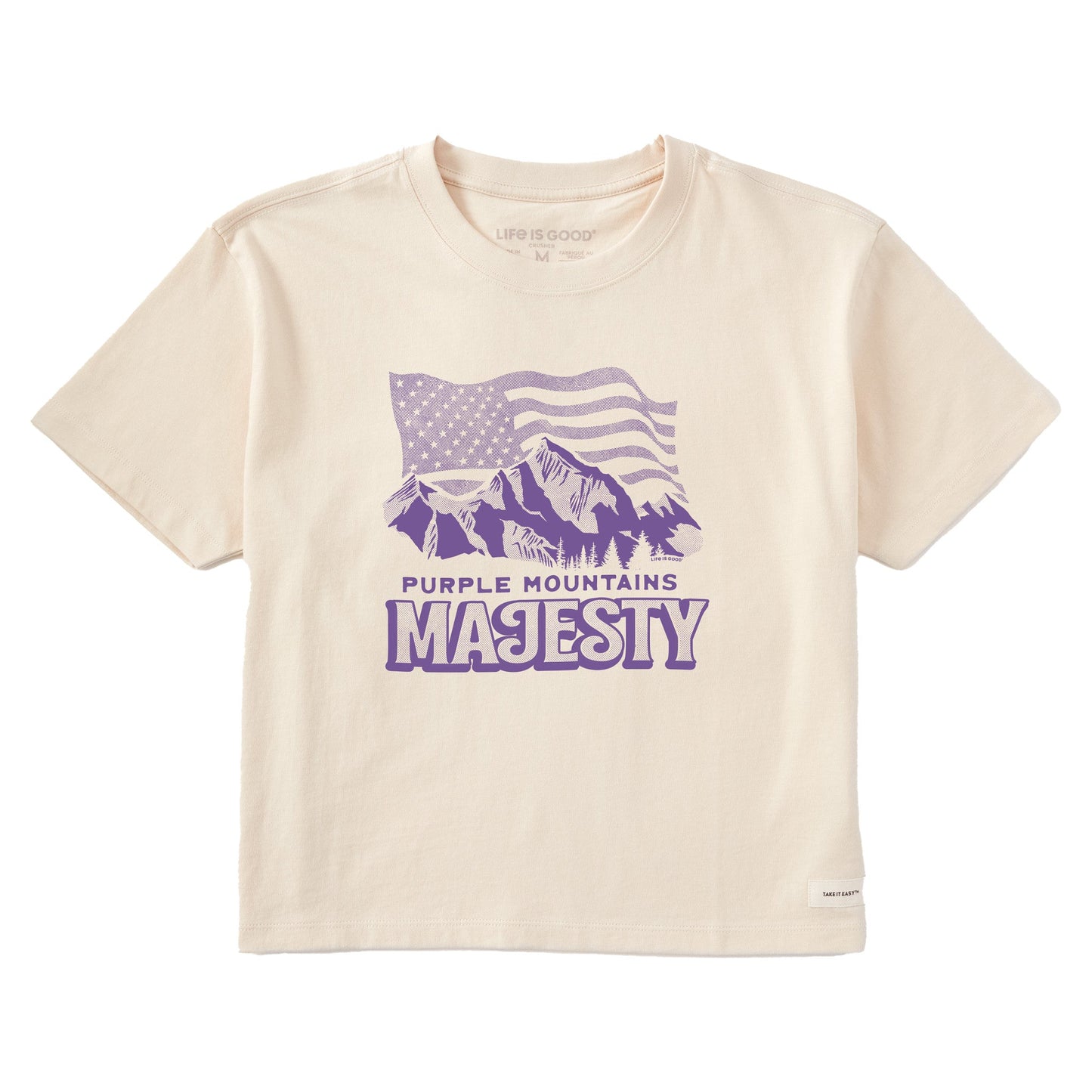 Women's Purple Mountains Majesty Short Sleeve Crusher Boxy Tee