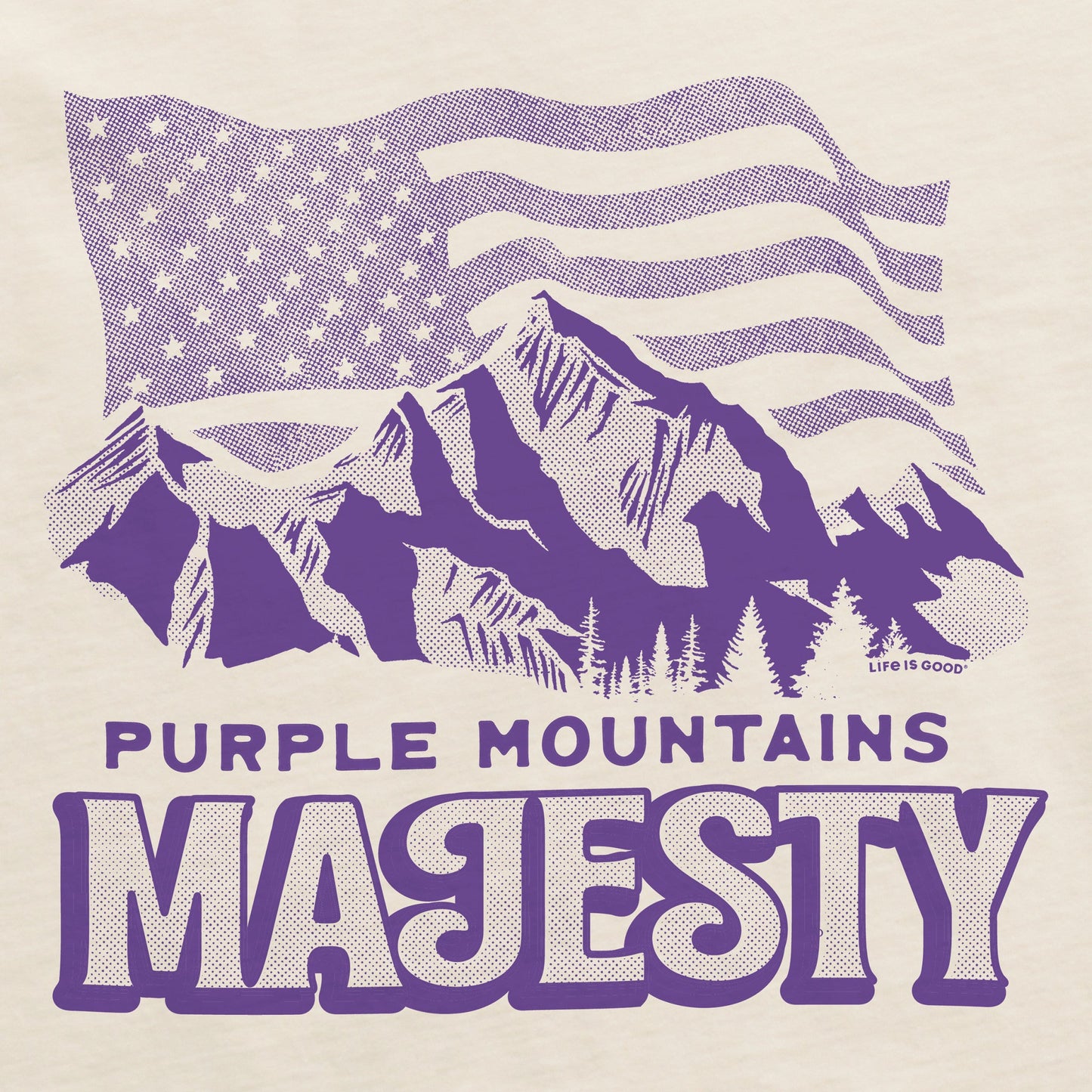 Women's Purple Mountains Majesty Short Sleeve Crusher Boxy Tee