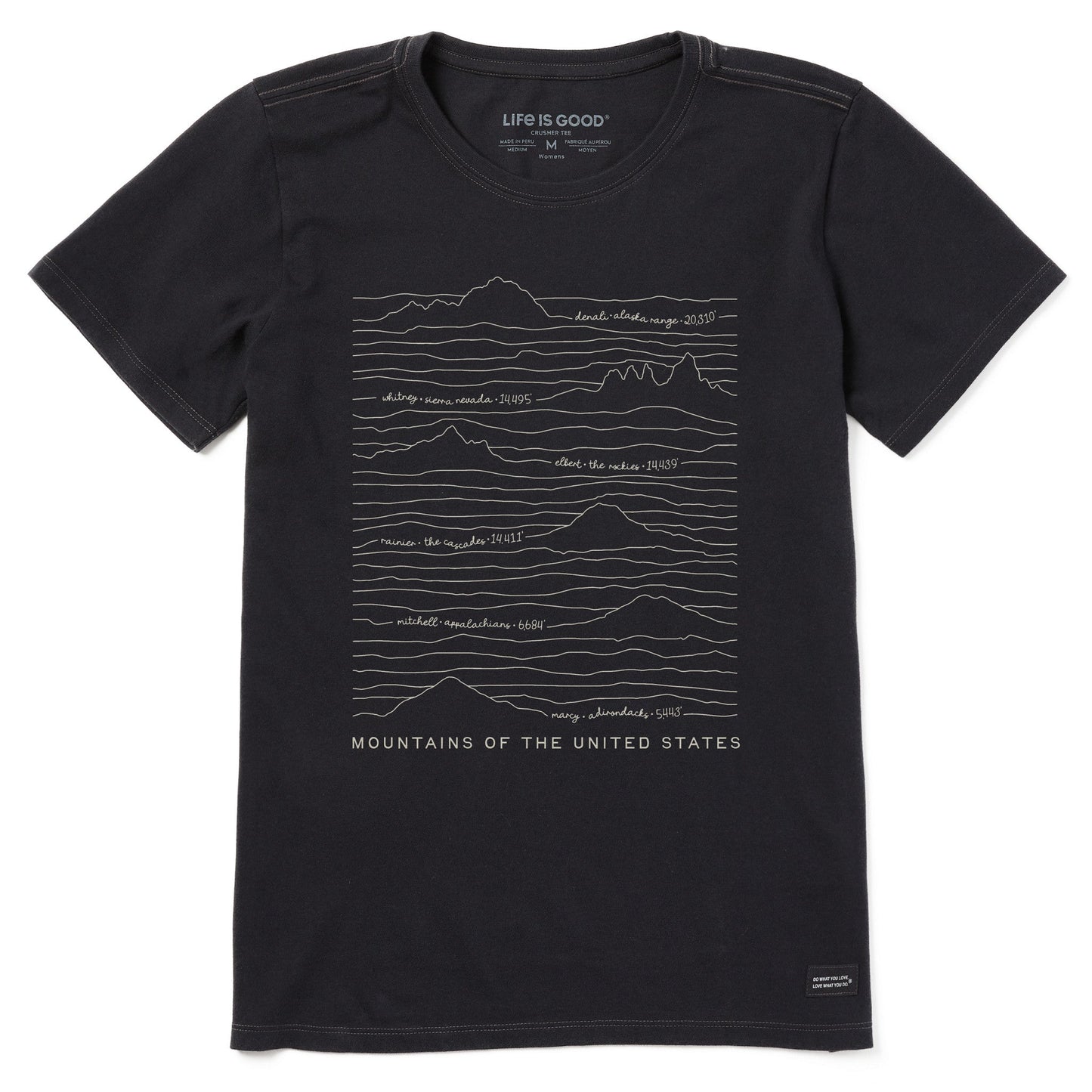 Women's Mountains of the US Short Sleeve Tee