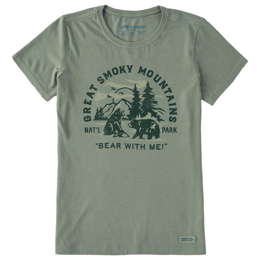 Women's Great Smoky Bear With Me Short Sleeve Crusher Tee