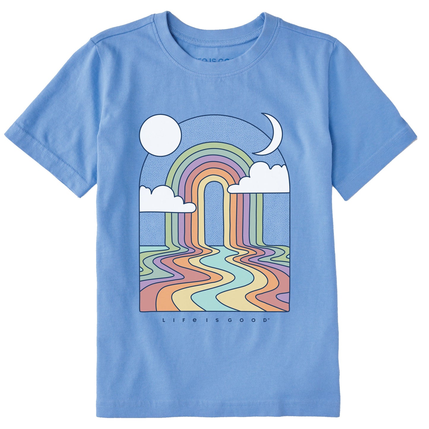 Kids Rainbow Road Short Sleeve Crusher Tee