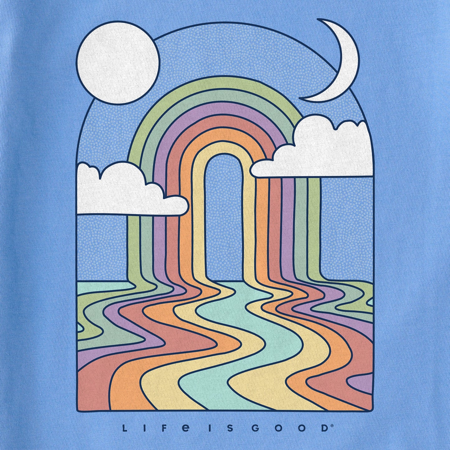 Kids Rainbow Road Short Sleeve Crusher Tee