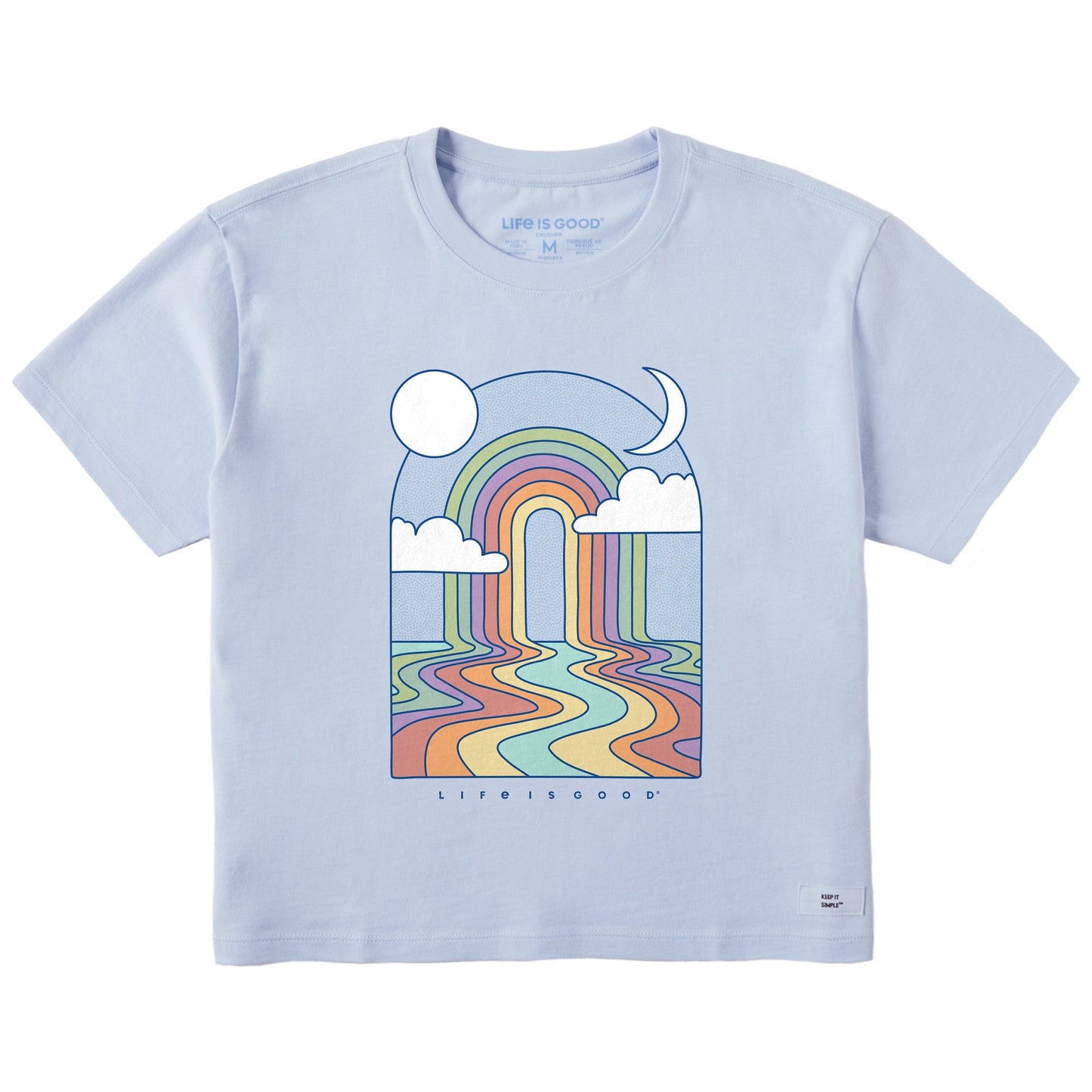 Women's Rainbow Road Short Sleeve Crusher Boxy Tee