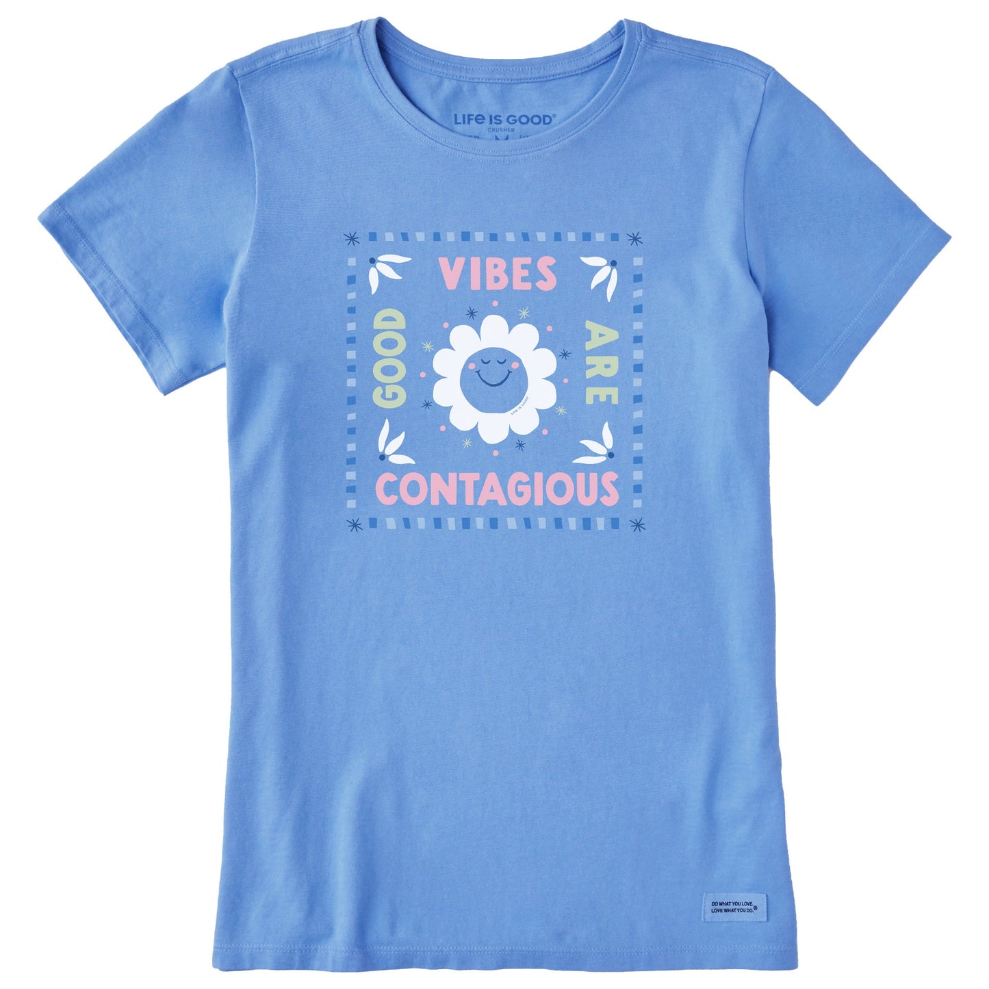 Women's Good Vibes are Contagious Sun Short Sleeve Tee