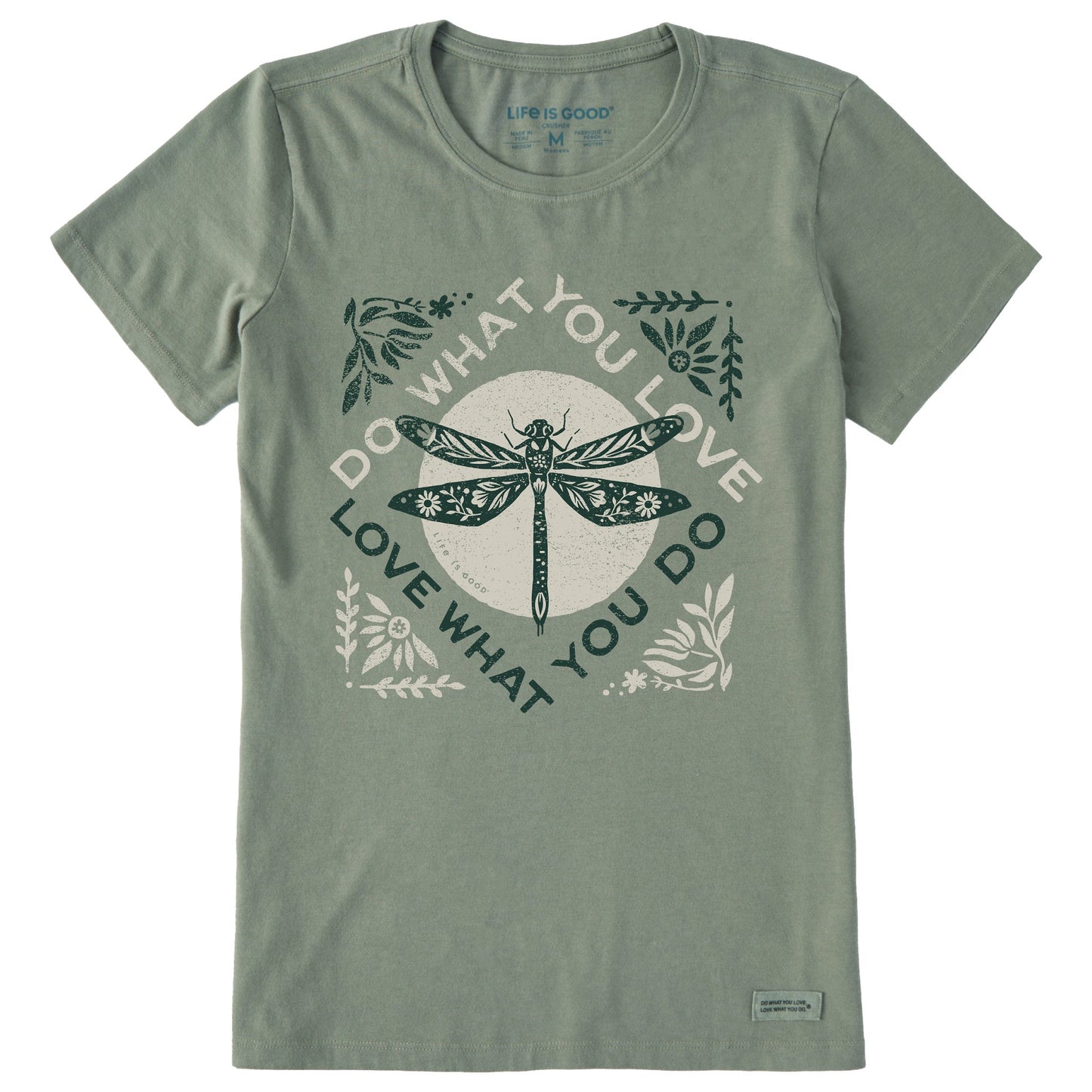 Women's Do What You Love Dragonfly Short Sleeve Crusher Tee