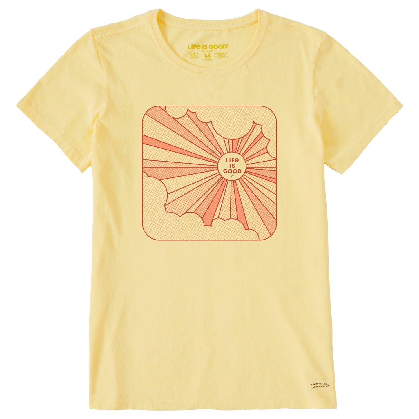 Women's Halftone Sunburst Short Sleeve Crusher Tee