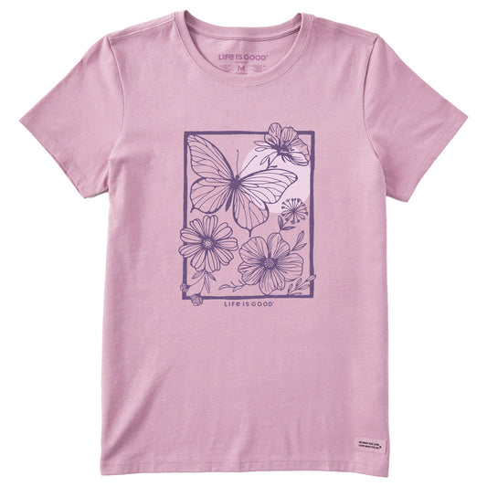 Women's Butterfly Medley Short Sleeve Crusher Tee
