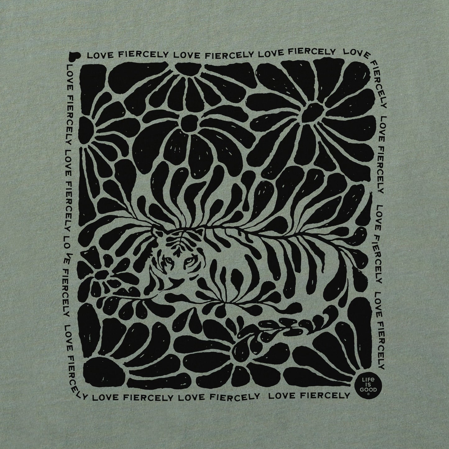 Men's Love Fiercely Tiger Short Sleeve Tee