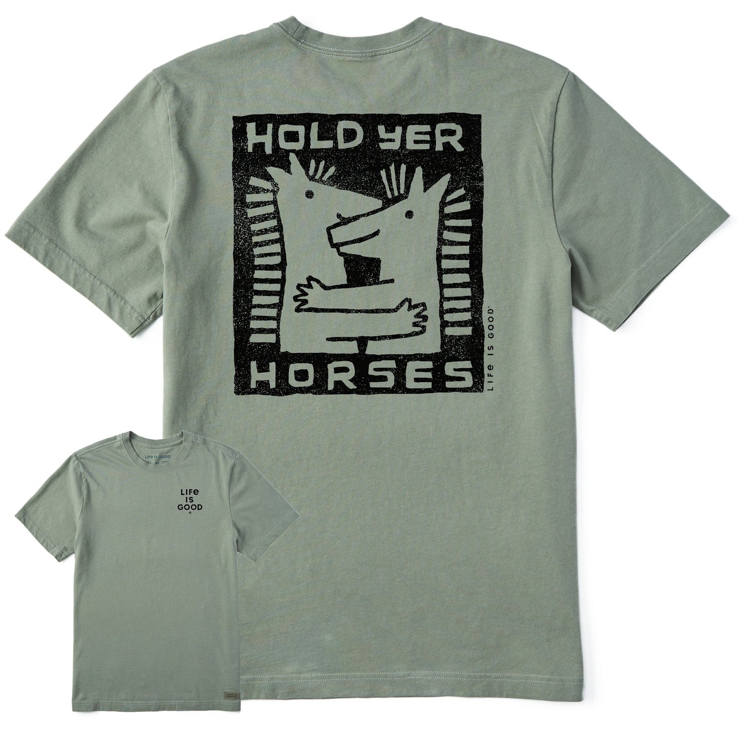 Men's Hold Yer Horses Hug Short Sleeve Tee