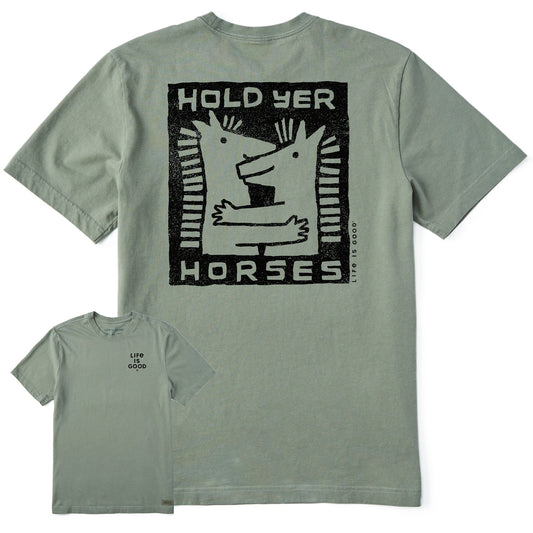 Men's Hold Yer Horses Hug Short Sleeve Tee