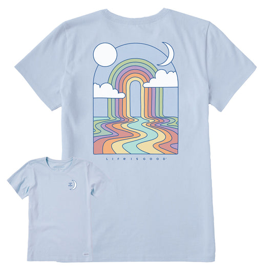 Women's Rainbow Road Short Sleeve Crusher Tee