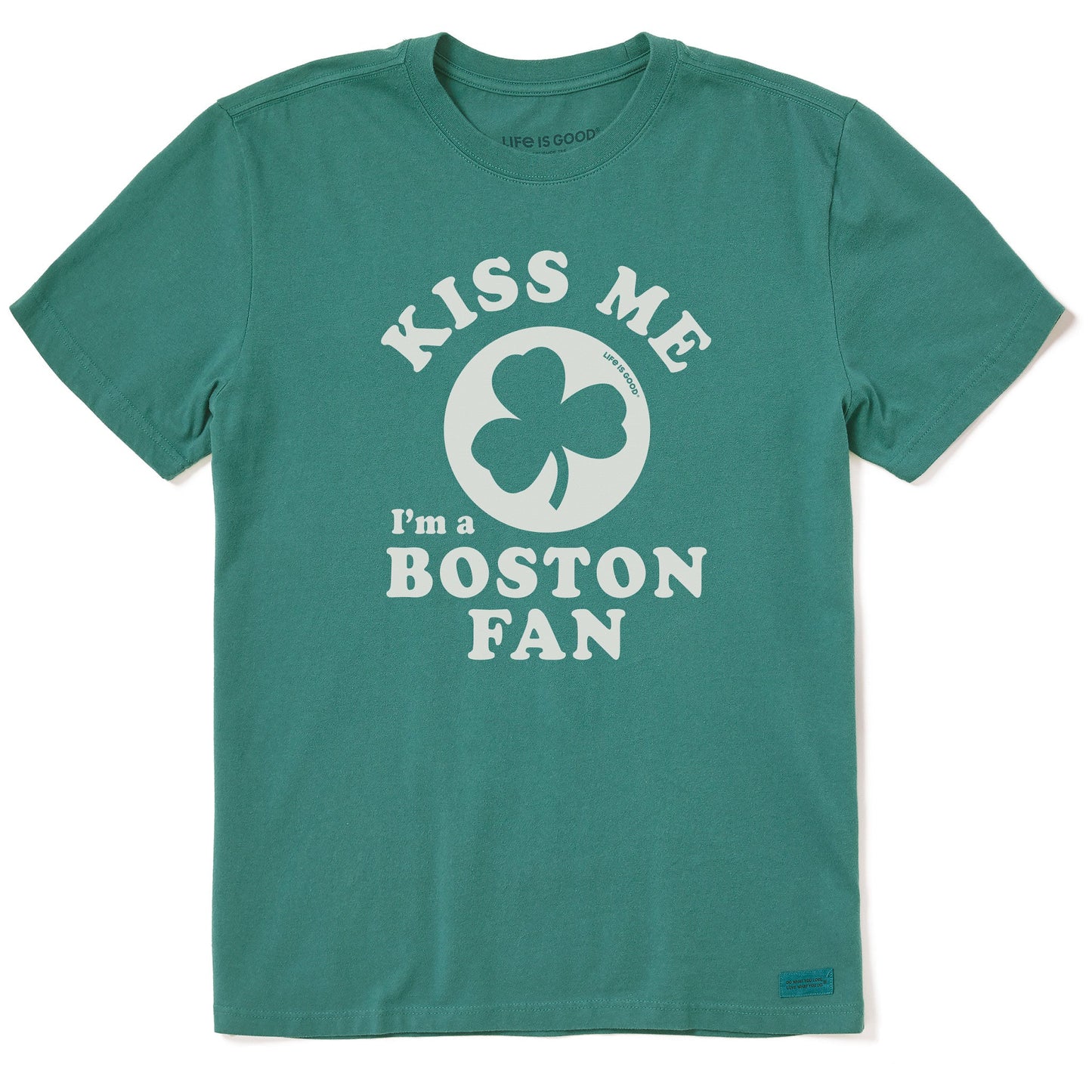 Men's Kiss Me I'm a Boston Fan Short Sleeve Crusher Tee