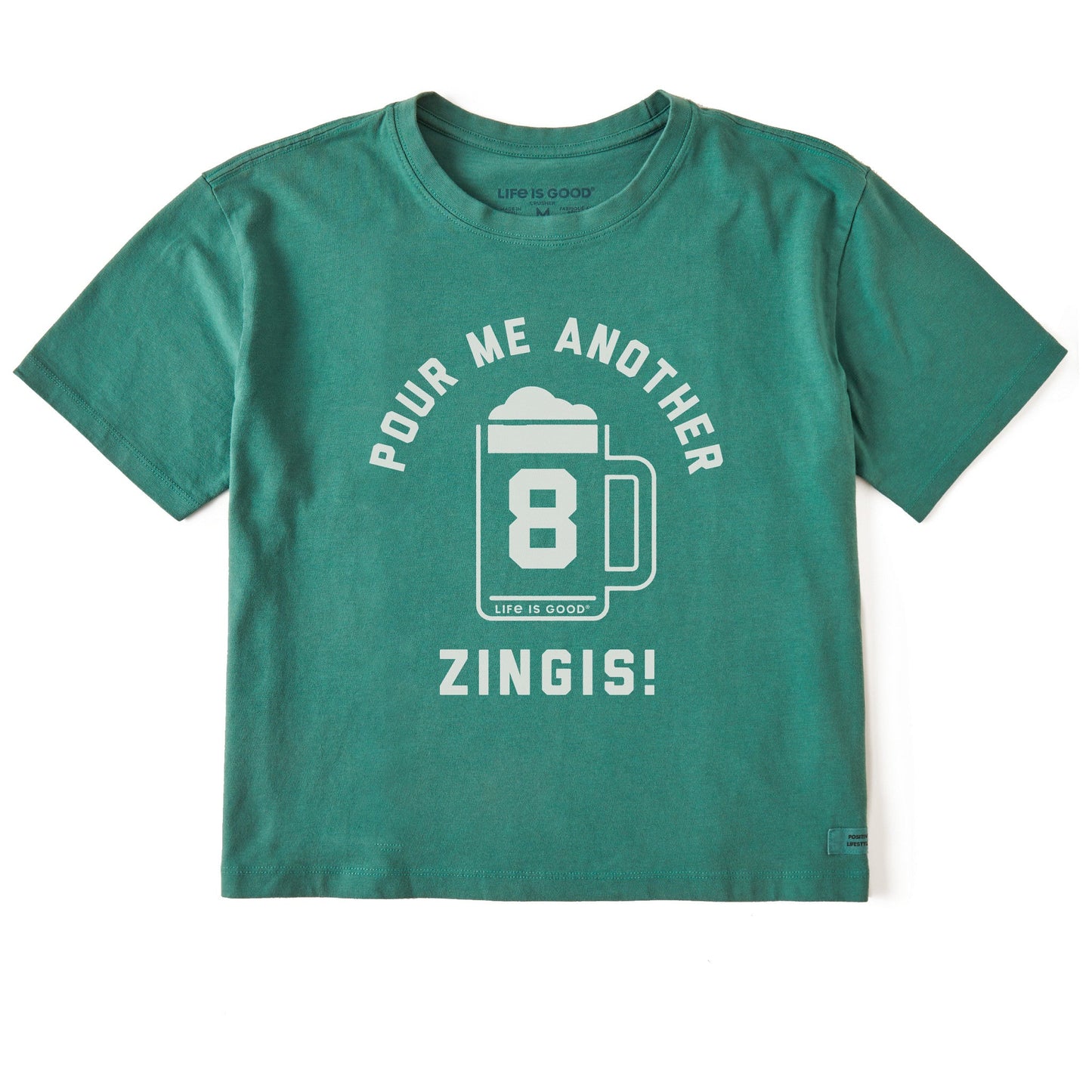 Women's Pour Me Another Zingis Short Sleeve Crusher Boxy Tee