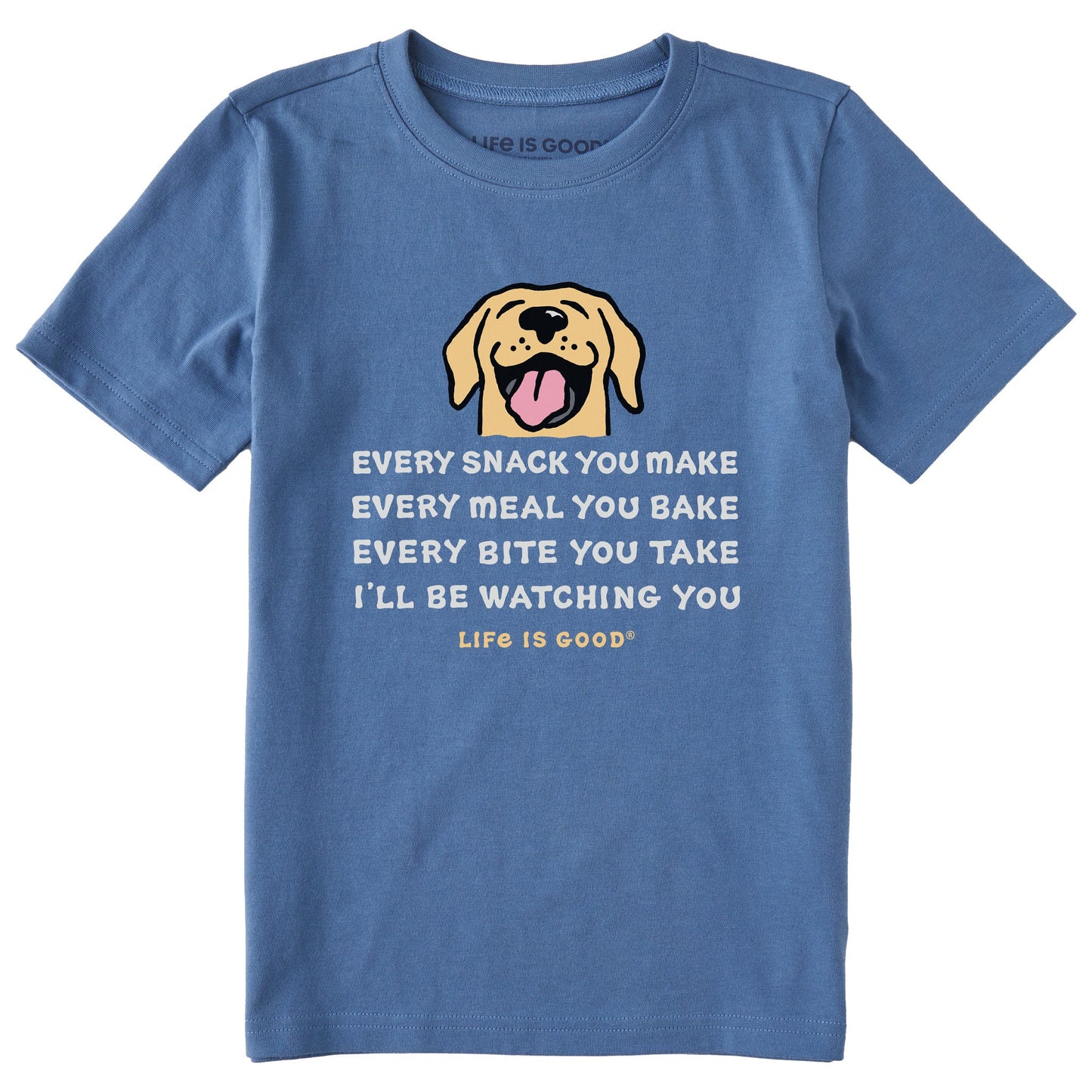 Kids Vintage Ill be Watching You Dog Short Sleeve Crusher Tee