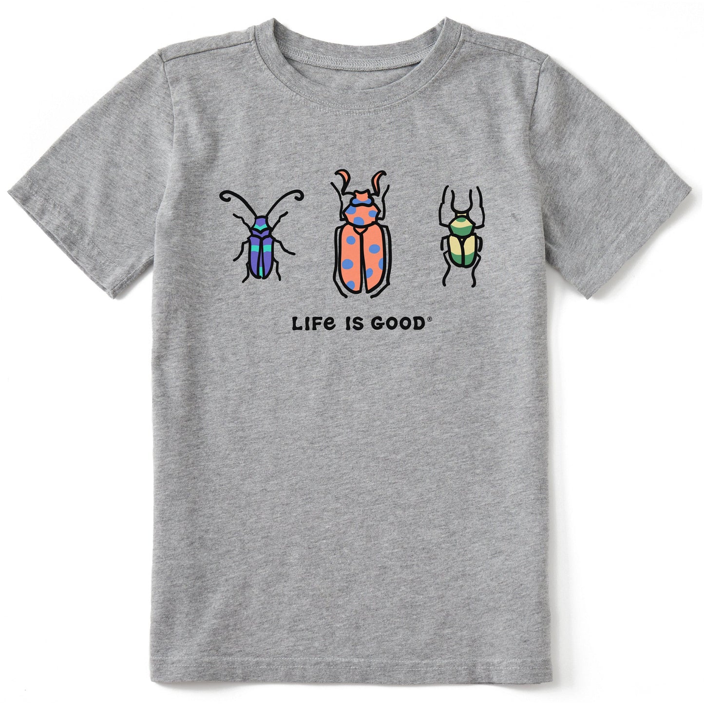 Kids Three Bugs Short Sleeve Crusher Tee