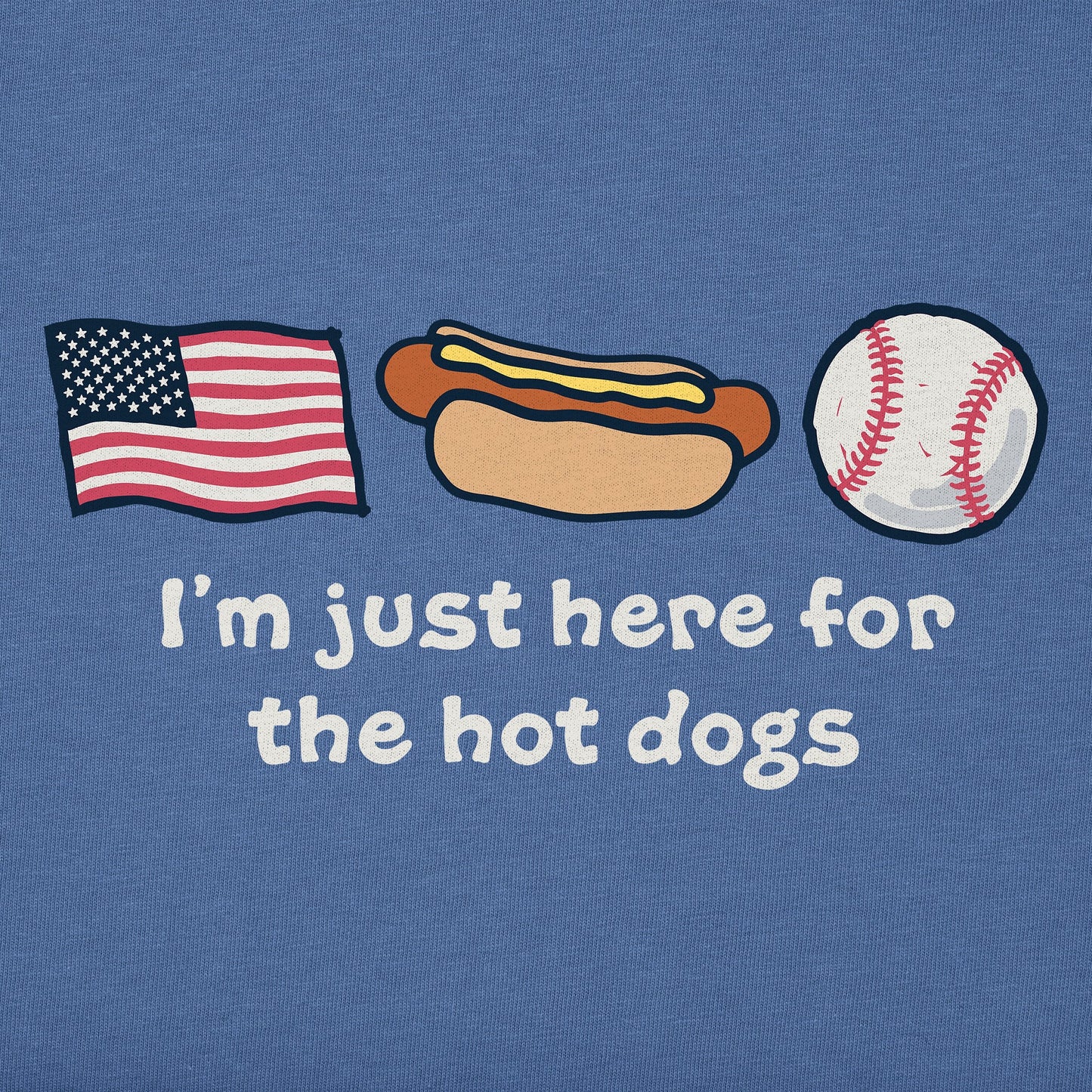 Men's Just Here for the Hot Dogs Short Sleeve Tee