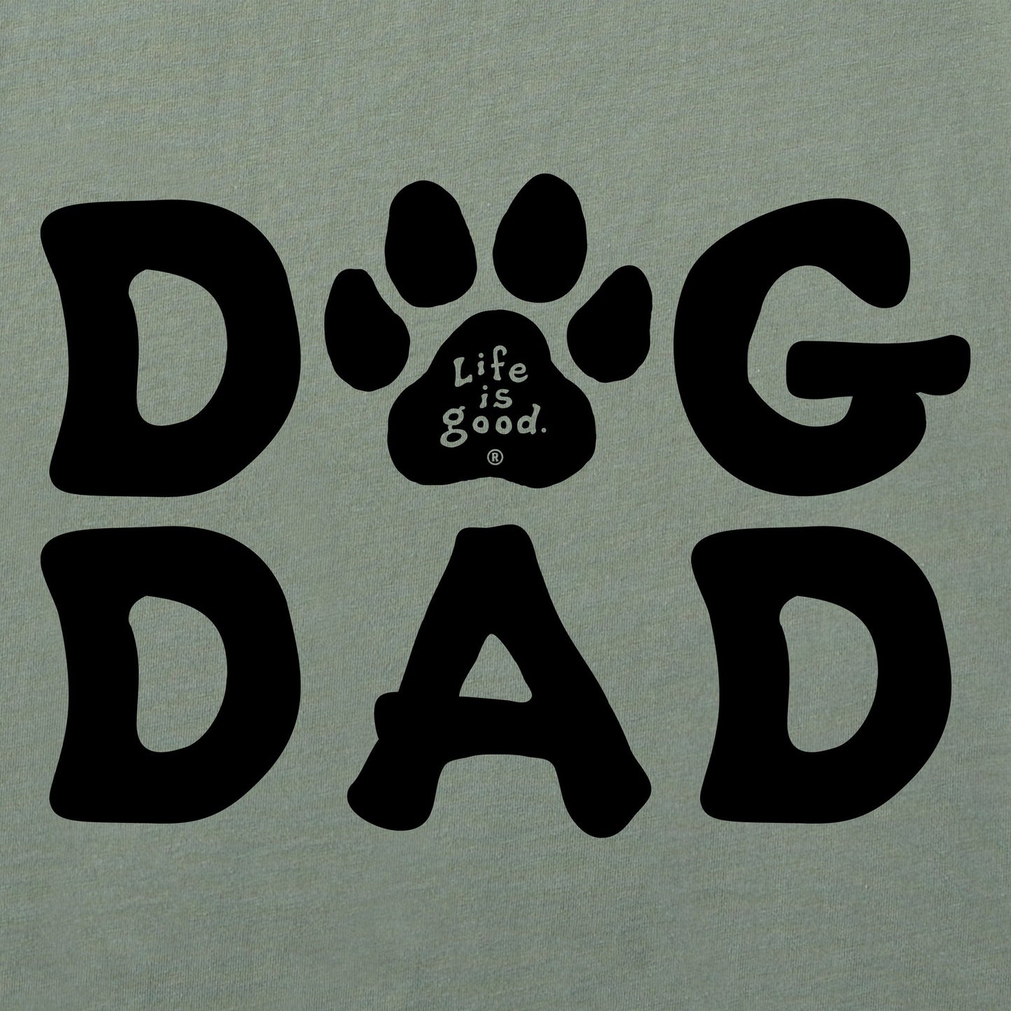 Men's Dog Dad Paw Short Sleeve Tee