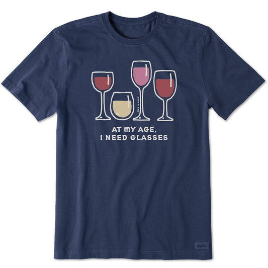Men's Wine Glasses Short Sleeve Tee