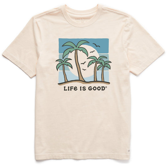 Men's Life is Good Sunny Palms Short Sleeve Crusher Tee