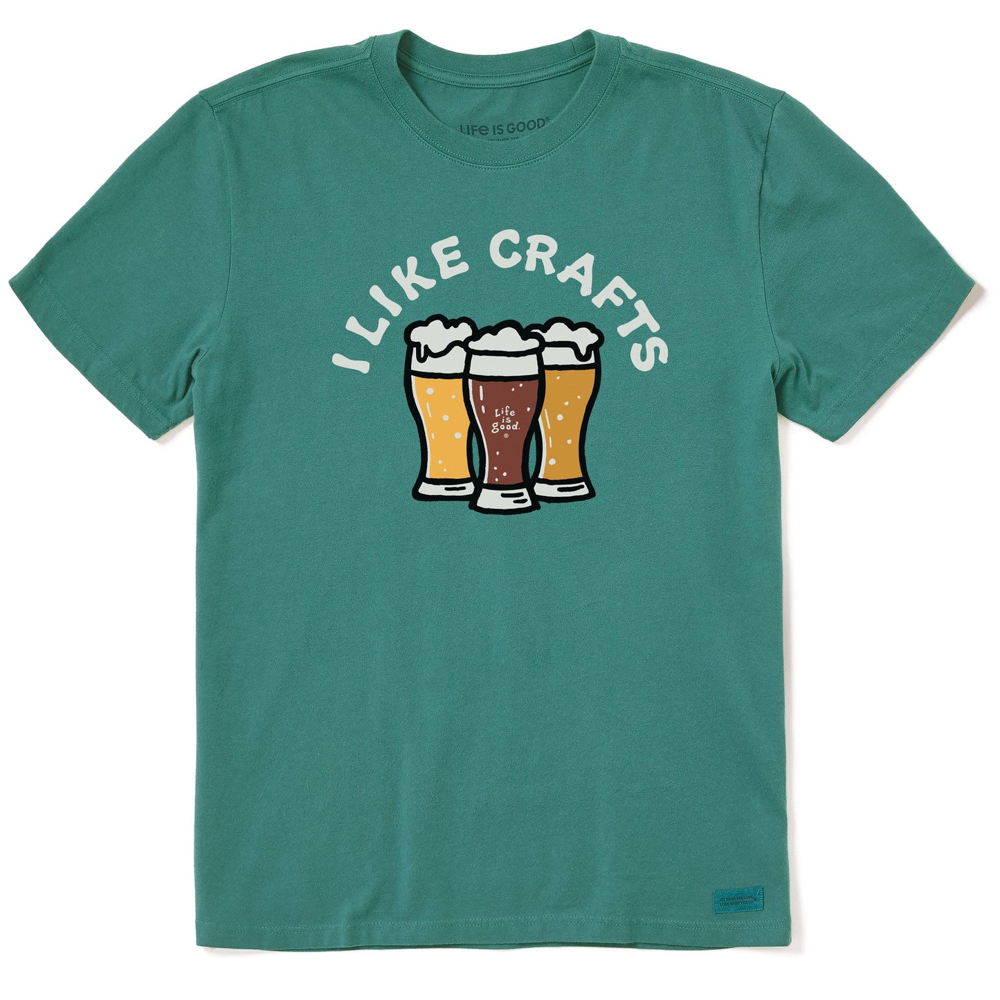 Men's I Like Crafts Beer Short Sleeve Crusher Tee
