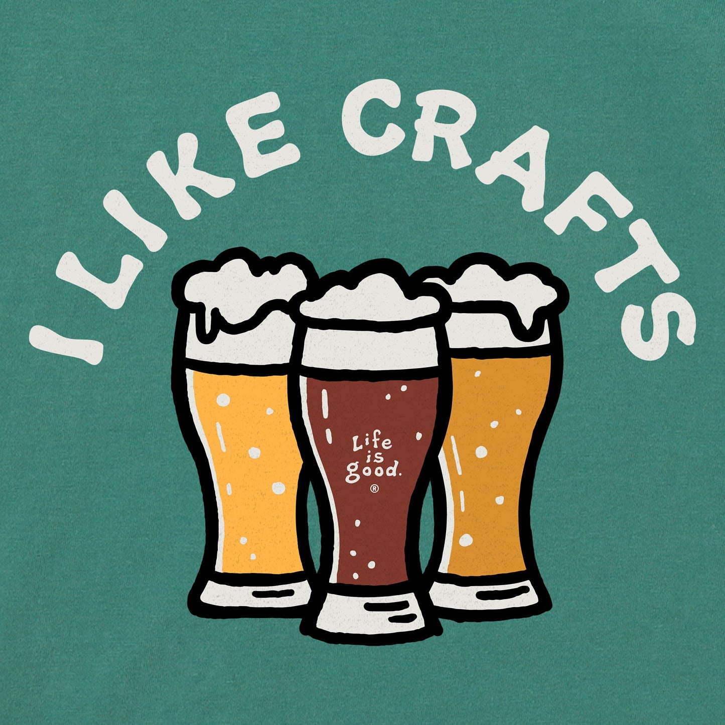 Men's I Like Crafts Beer Short Sleeve Crusher Tee