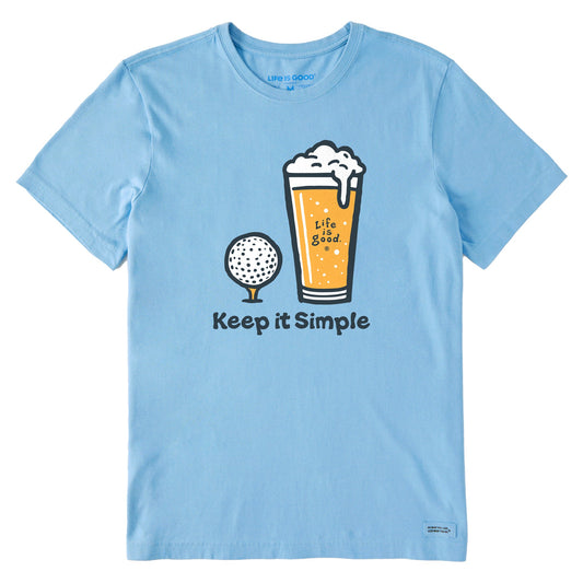 Men's Keep it Simple Beer Golf Short Sleeve Tee