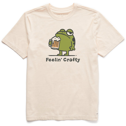 Men's Feelin Crafty Frog Short Sleeve Crusher Tee