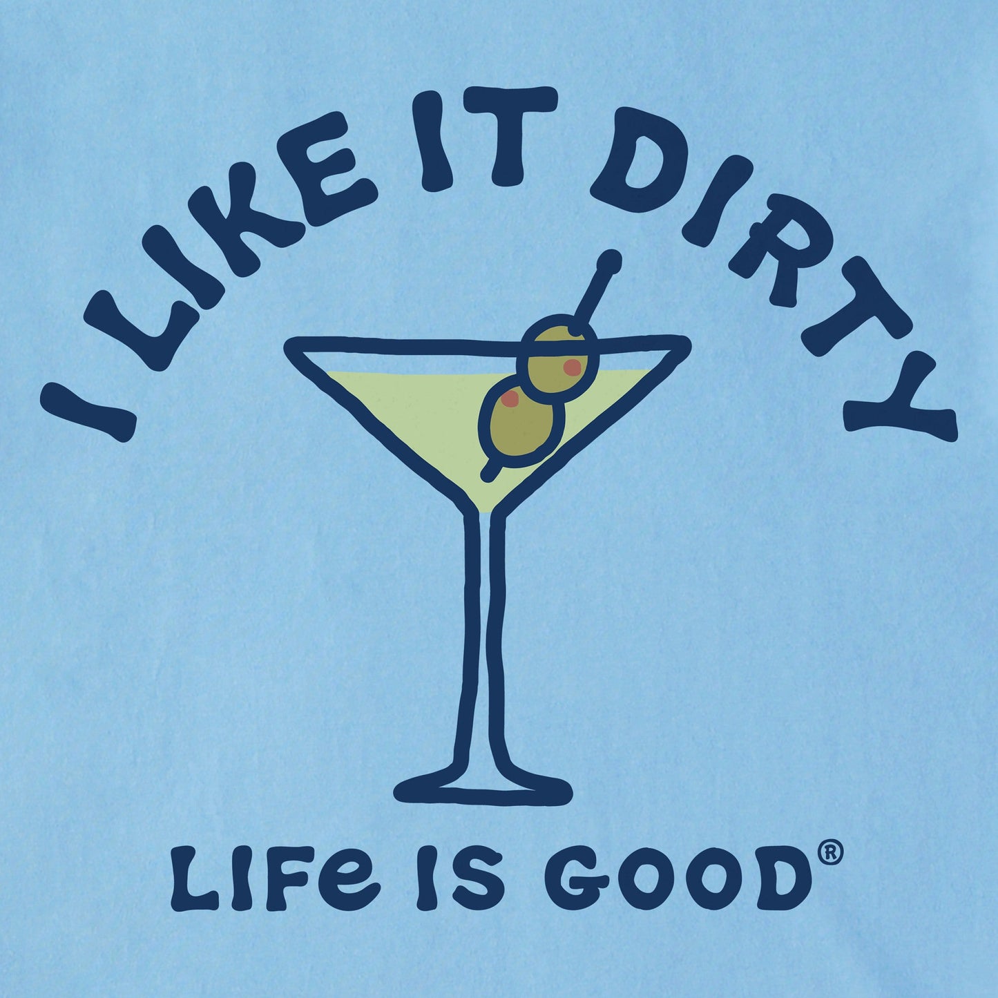 Men's I like it Dirty Martini Vintage Short Sleeve Tee