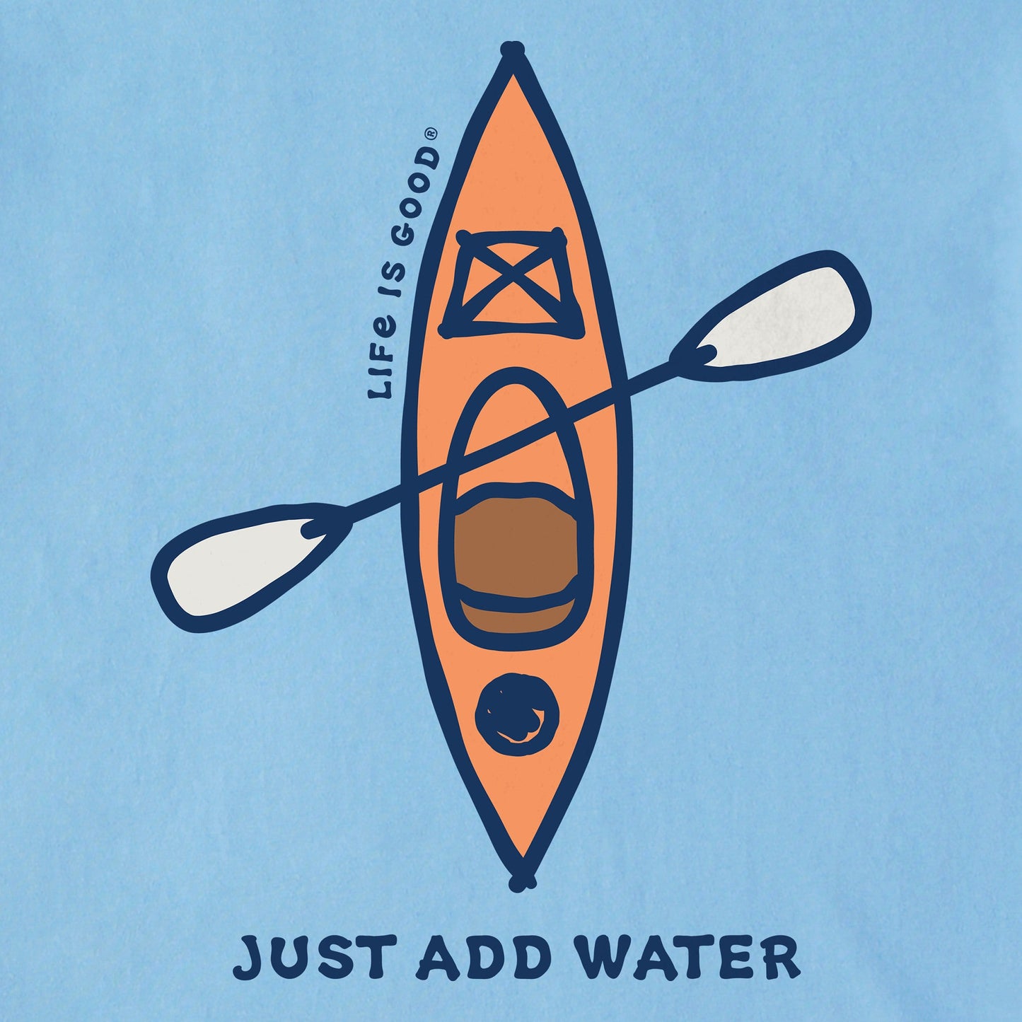 Men's Vintage Just Add Water Kayak Short Sleeve Tee