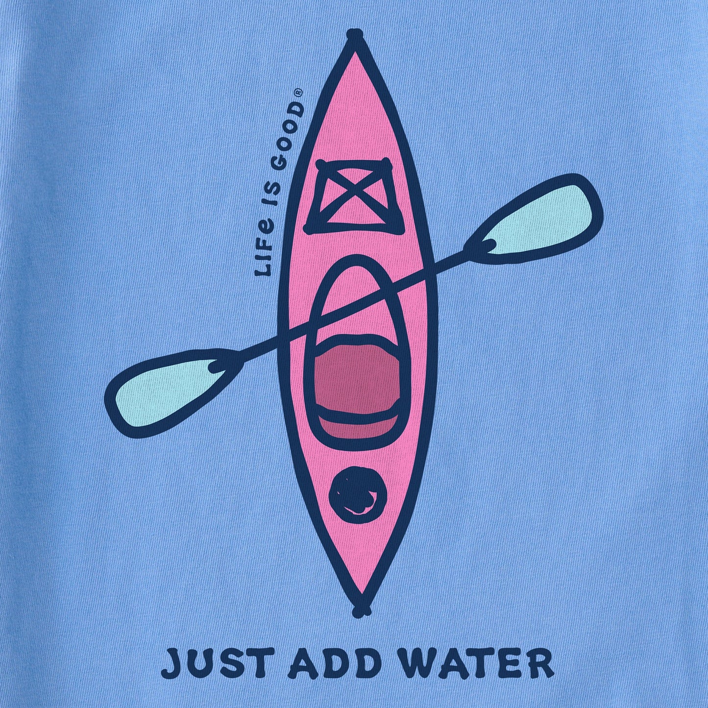 Women's Vintage Just Add Water Kayak Short Sleeve Tee