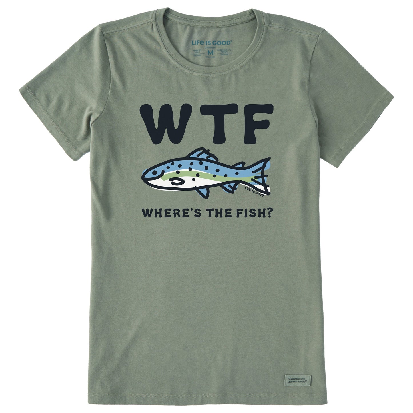 Women's WTF Fish Short Sleeve Crusher Tee