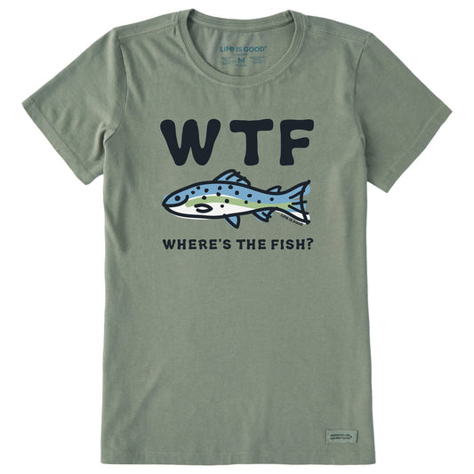 Women's WTF Fish Short Sleeve Crusher Tee