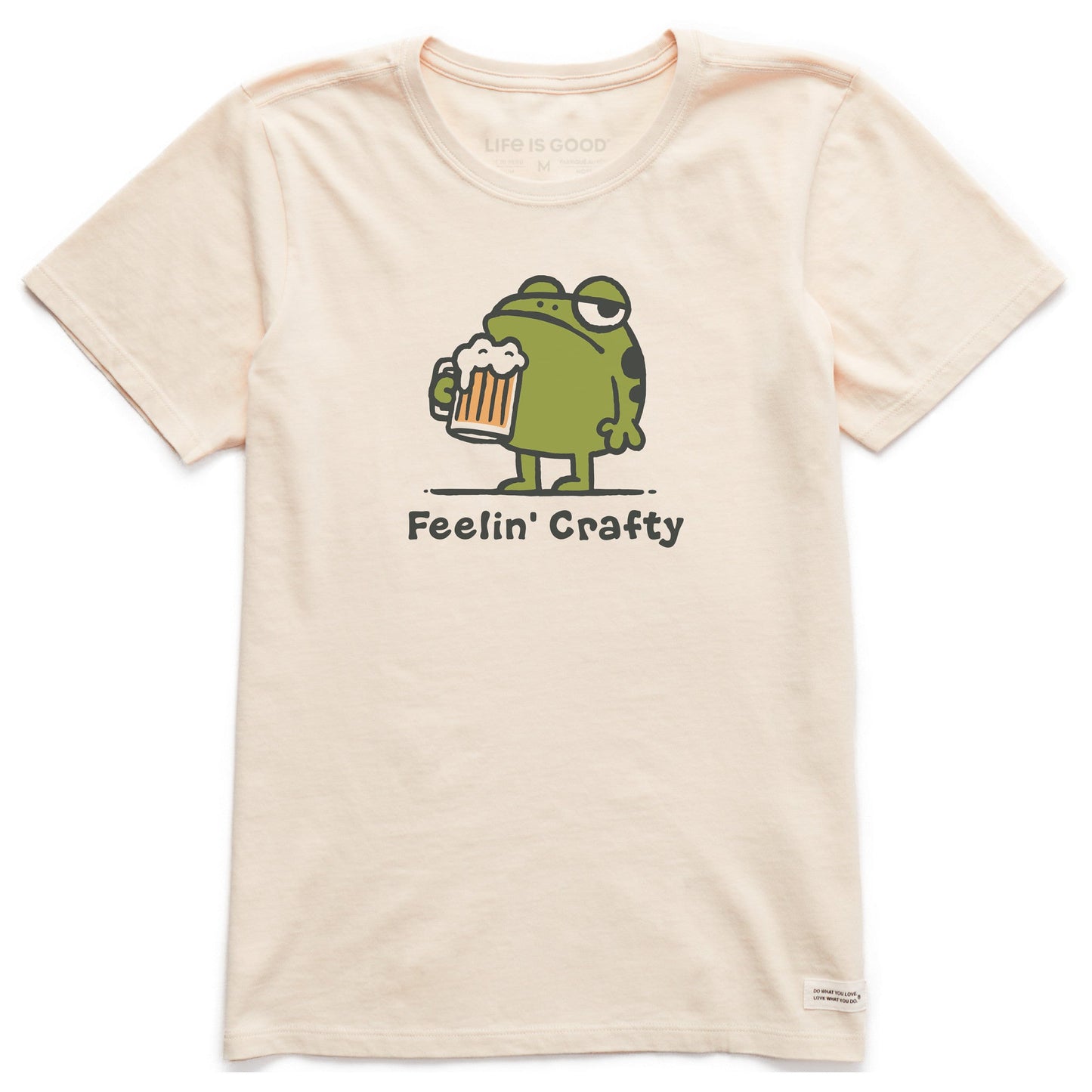Women's Feelin Crafty Frog Short Sleeve Crusher Tee