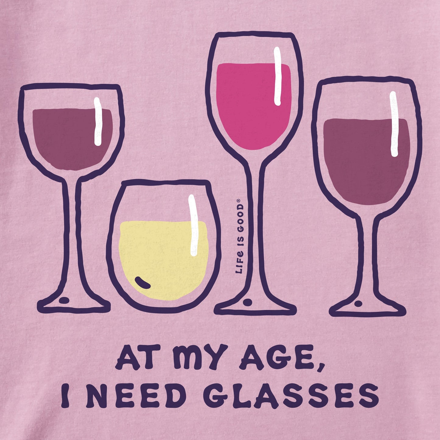 Women's Wine Glasses Short Sleeve Tee