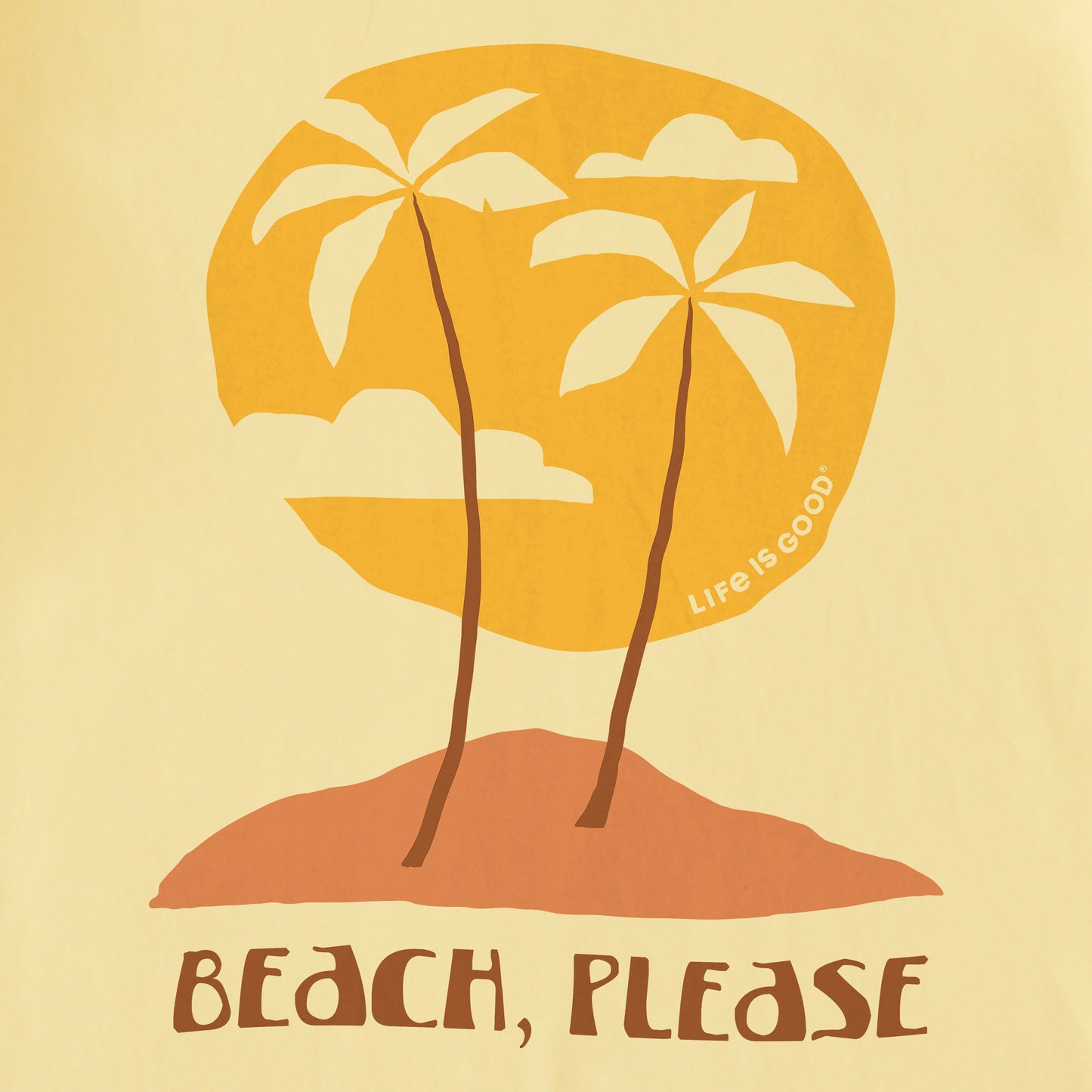 Men's Beach Please Palms Short Sleeve Tee