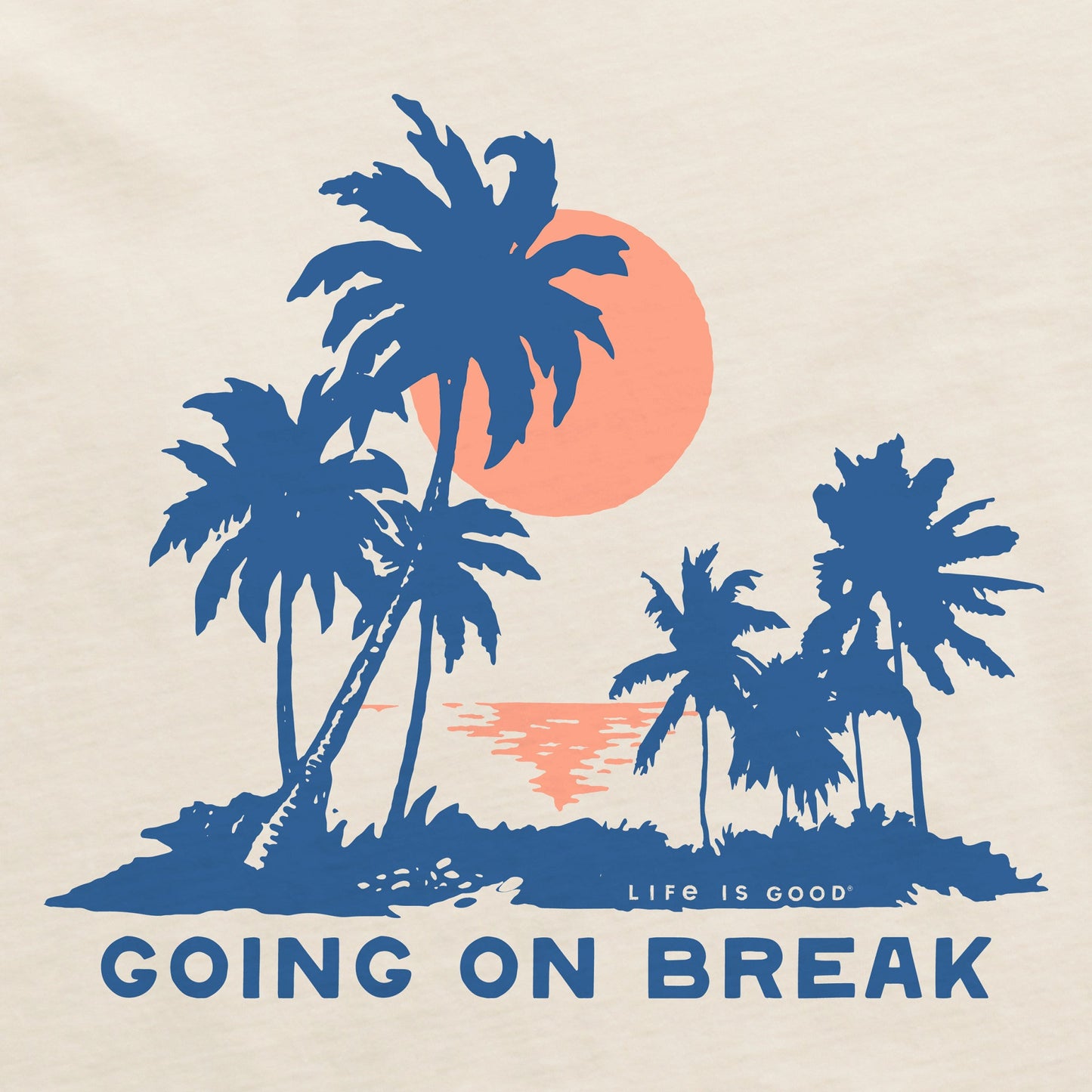 Women's Going on Break Palms Short Sleeve Crusher Boxy Tee