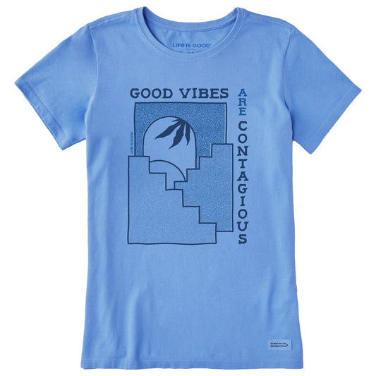 Women's Good Vibes Steps Short Sleeve Tee