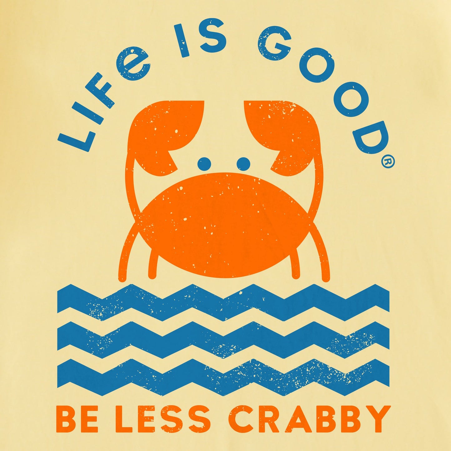 Women's Crafty Be Less Crabby Geometric Short Sleeve Tee