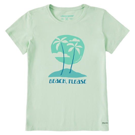 Women's Beach Please Palms Short Sleeve Tee