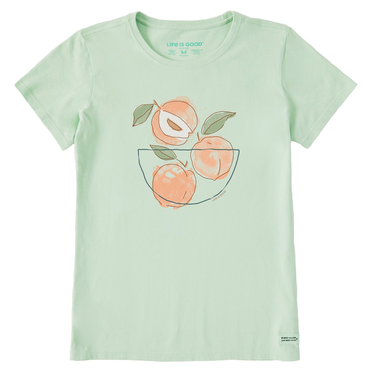 Women's Bowl of Peaches Short Sleeve Crusher Tee