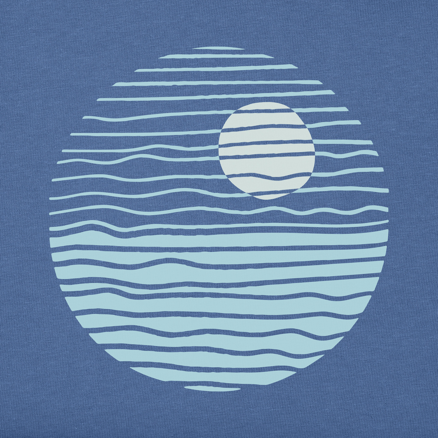 Men's Minimal Round Sunset Short Sleeve Tee