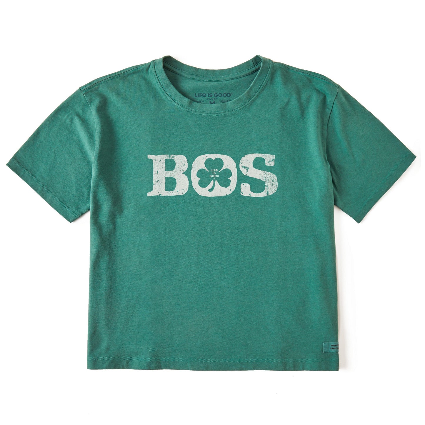 Women's Boston Shamrock Short Sleeve Crusher Boxy Tee