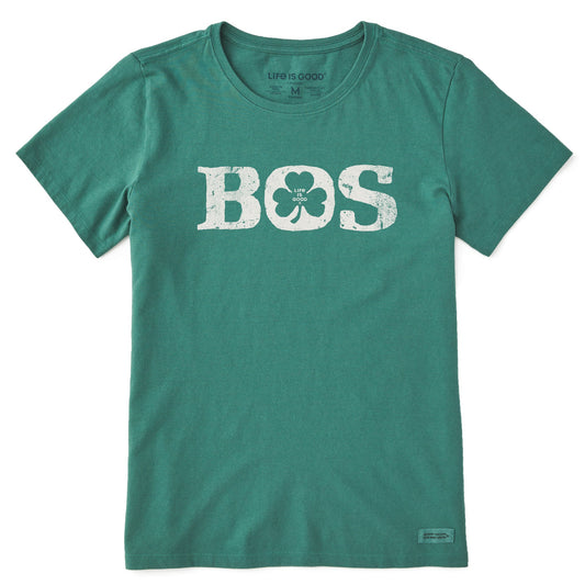 Women's Boston Shamrock Short Sleeve Crusher Tee