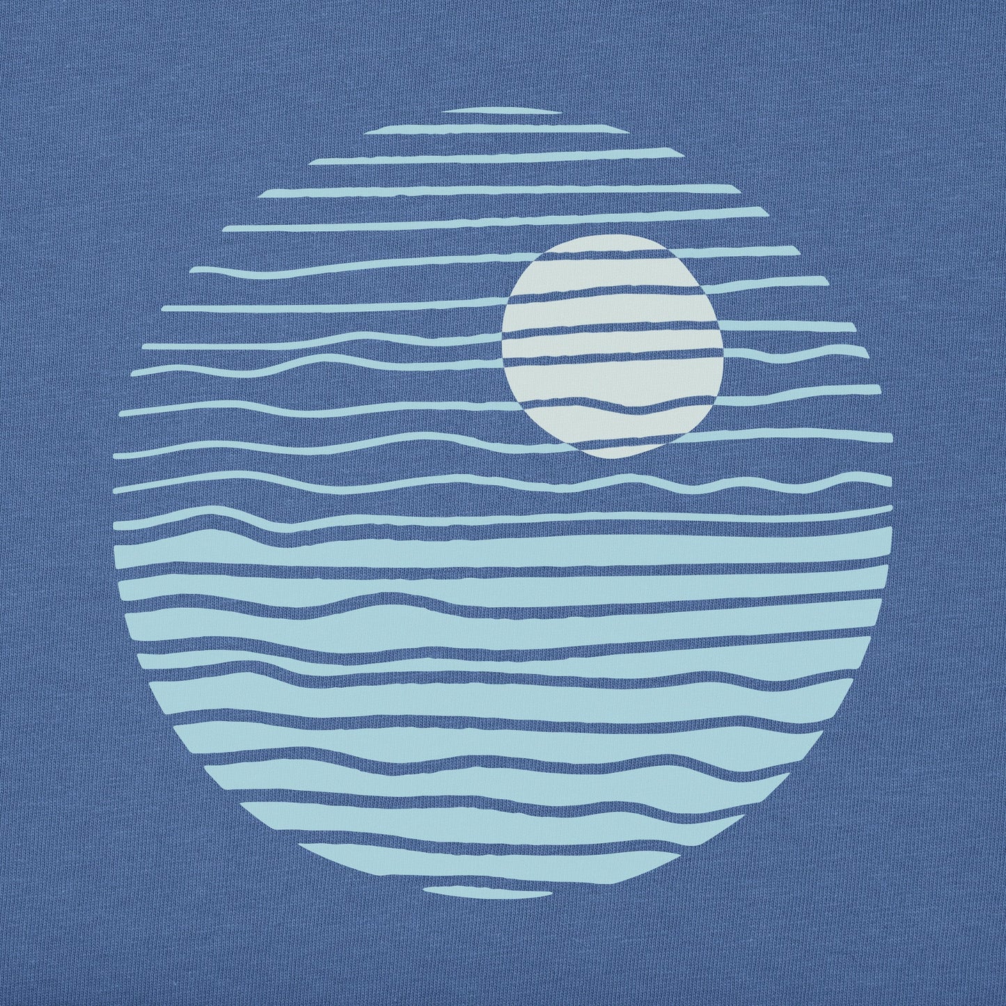 Men's Minimal Round Sunset Short Sleeve Tee