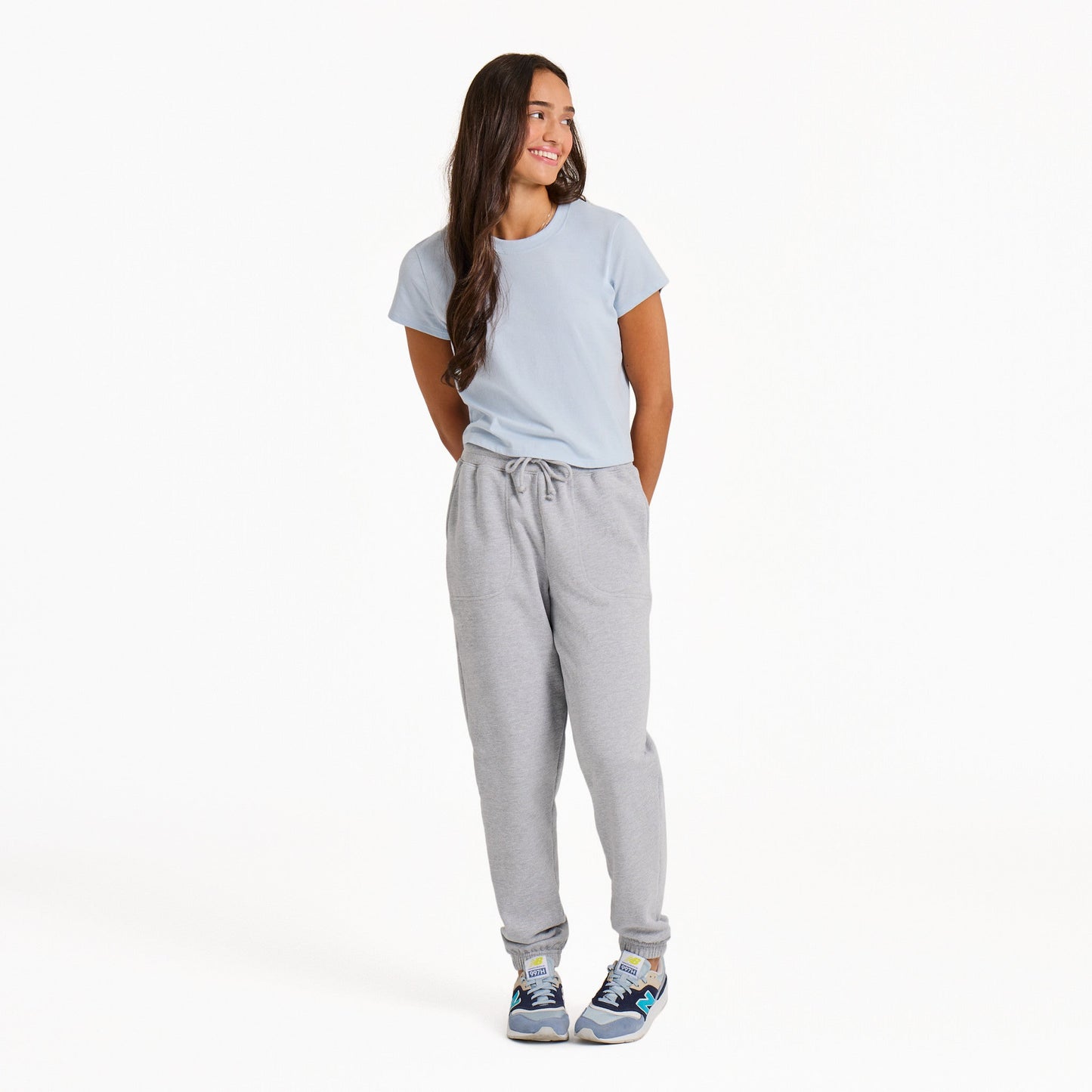 Women's Solid Good Vibes Fleece Jogger
