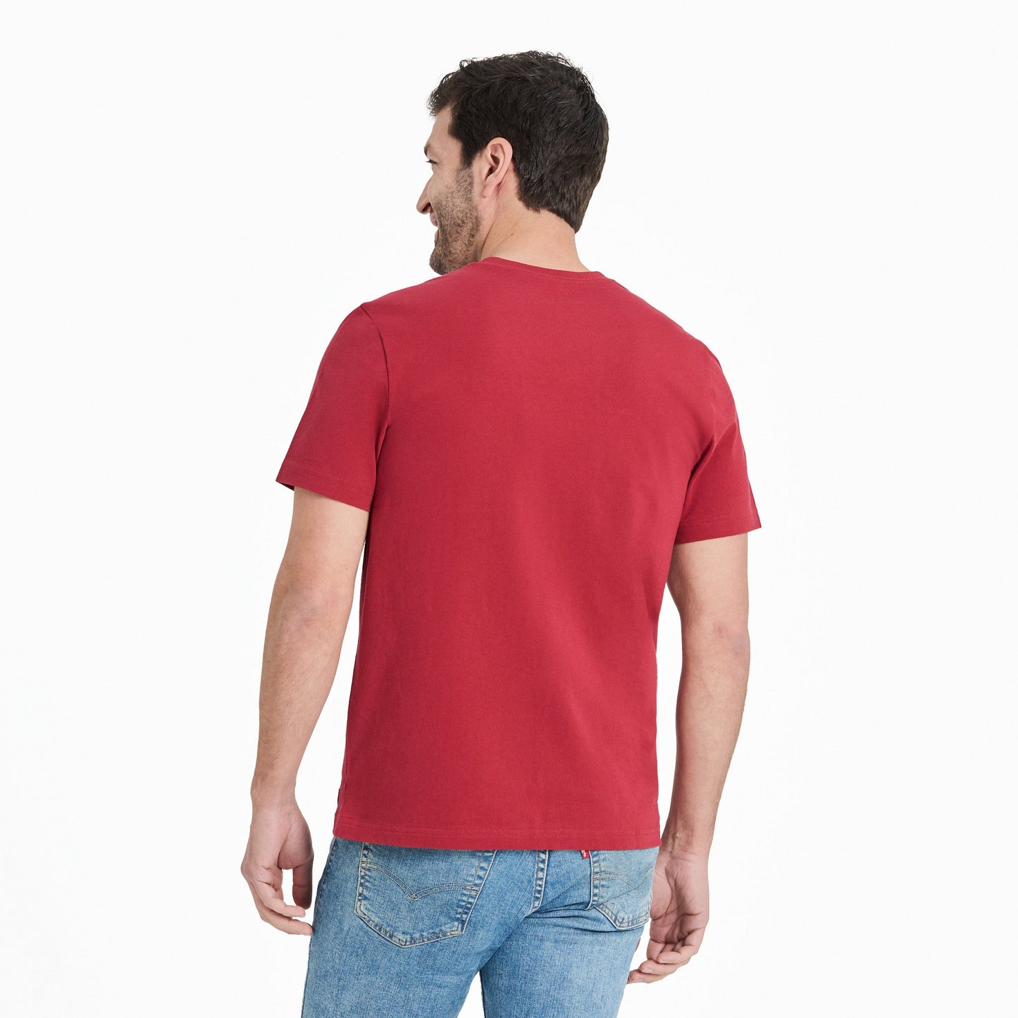 Men's Solid Short Sleeve Crusher Vee