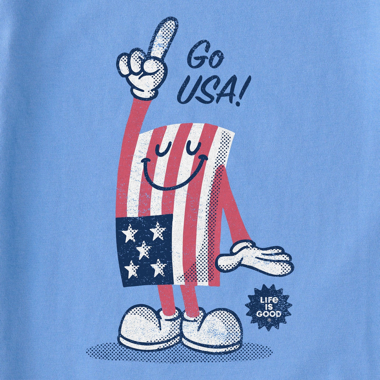 Women's Go USA Flag Guy Short Sleeve Tee