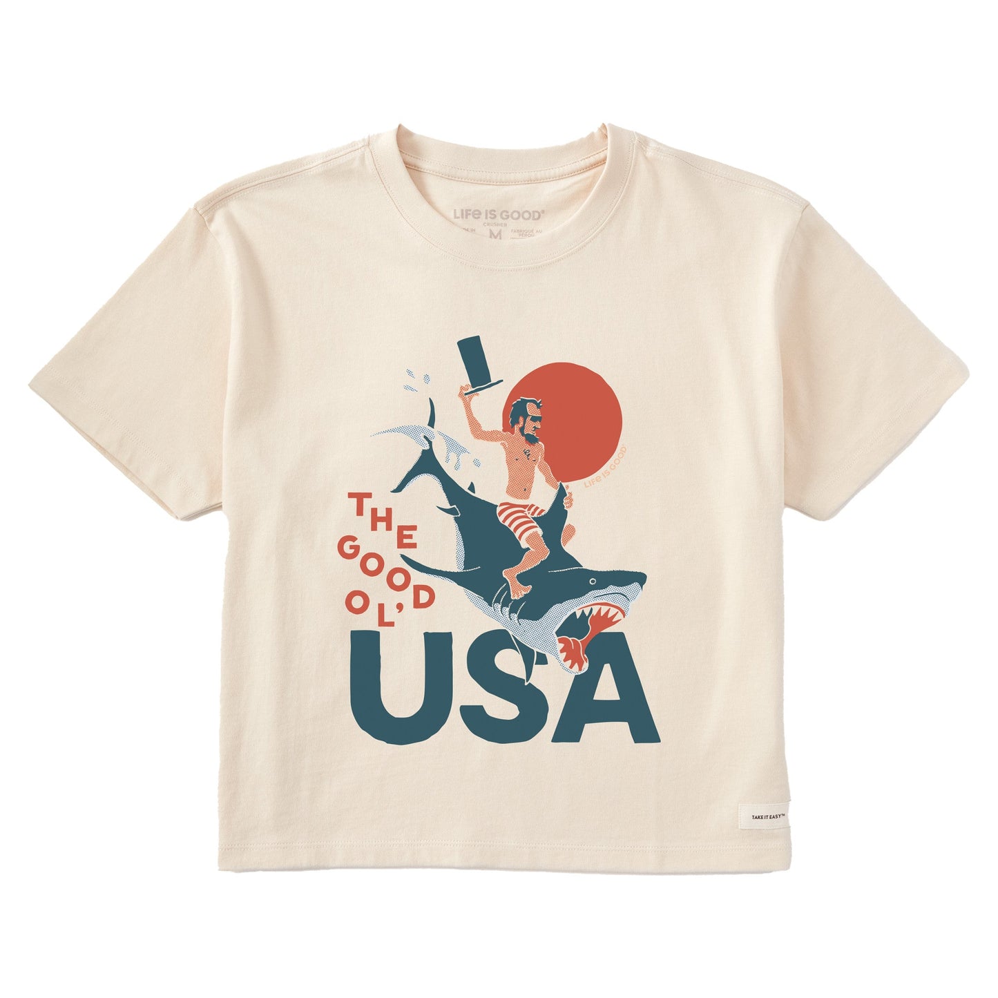 Women's The Good Ol' USA Short Sleeve Crusher Boxy Tee
